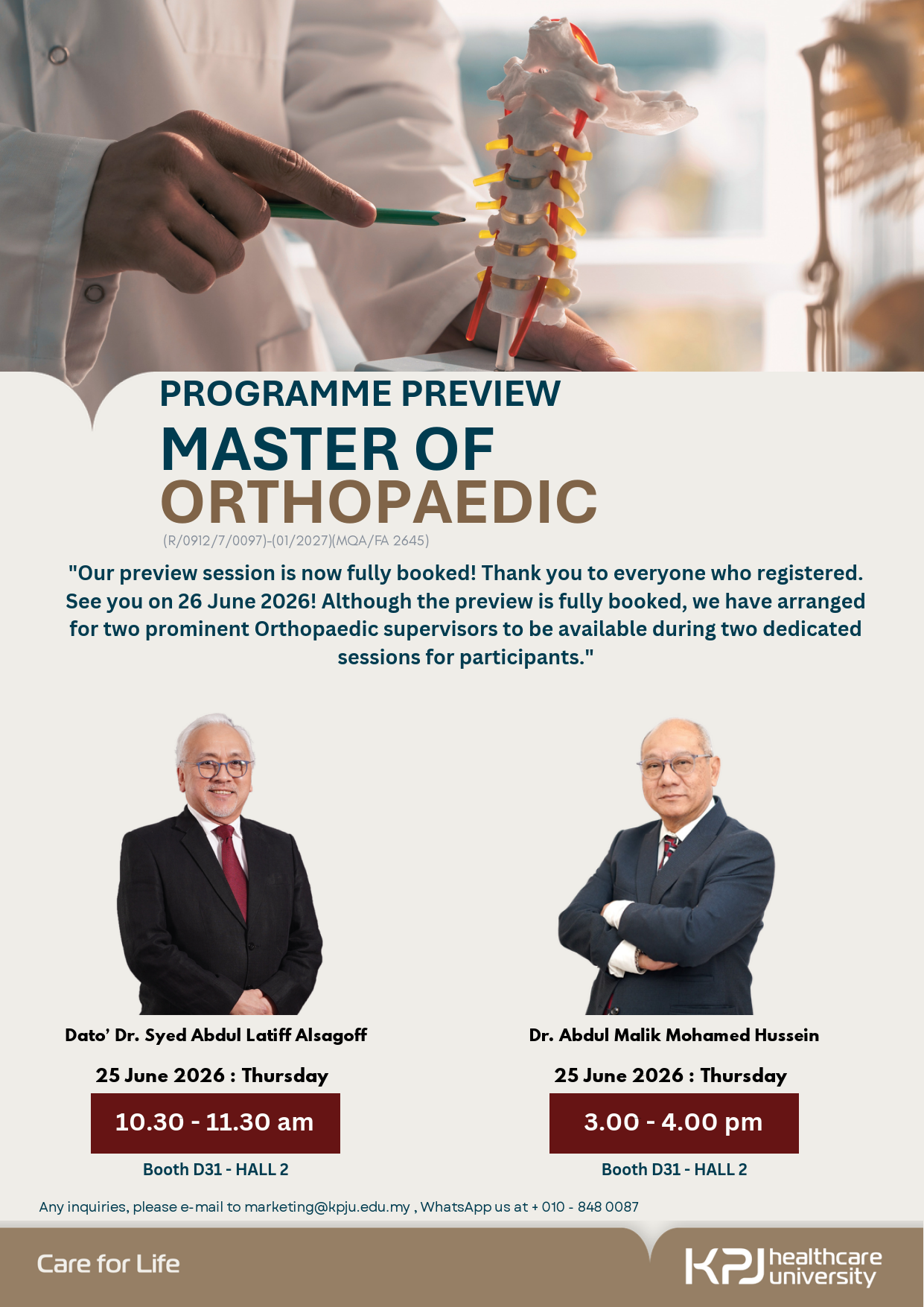Master of Orthopaedic
